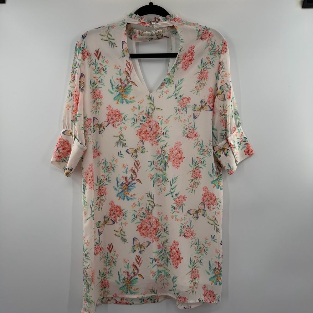 3For$20 Karlie Floral Print Half Sleeve Dress size: M
